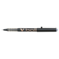 Stylo Roller Encre Liquide V-BALL 10 Pointe Large Noir