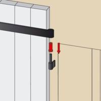 Convertisseur de gond D14/16 noir - Gedimat - AFBAT