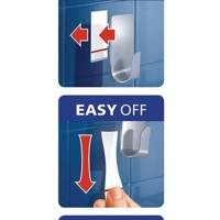 Porte Rasoir Powerstrip "WAVE" WATERPROOF Acier