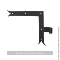 Equerre bout queue de carpe D14 250x300mm - lot de 2 pièces - Gedimat - AFBAT