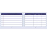 Carnet de Bord pour Véhicules de Service 64 Pages 150 x 215 mm Orange