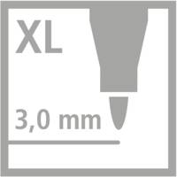 Etui carton de 12 Feutres POWER Max Pte Large Assortis - STABILO