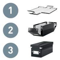 Boîte de rangement pour DVD Click&Store coloris WOW Bleu