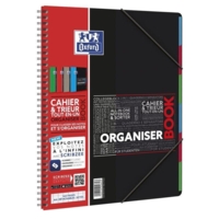Cahier Trieur OrganiserBook connecté Scribzee 160p Séyès A4+ Coloris Aléatoire
