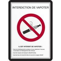 Lot de 2 pochettes-cadre MAGNETO SAFETY A4 Fixation magnétique Noir - TARIFOLD