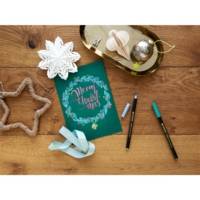 Feutre pinceau métallisé 1340 vert 1-6 mm