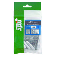 Cheville nylon D6x30mm avec vis tête fraisée inox D4,5x50mm - Gedimat - SPIT