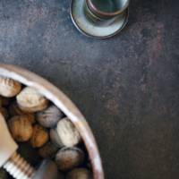 Mange-debout rabattable 60x60cm underground rouille - terrasse - RestooTab