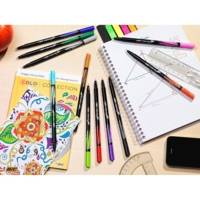 Lot de 6 Stylos feutre à pointe fine 0.4mm Couleurs Pastel Assorties - BIC