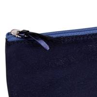 Trousse plate CUIRISÉ 11x22 cm - Pétrole