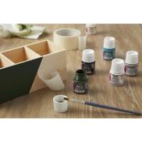 Flacon 45ml Peinture Deco Acrylique Brillante NOIR PROFOND - PÉBÉO