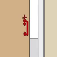 Loquet de porte à bascule en acier noir - Gedimat - AFBAT