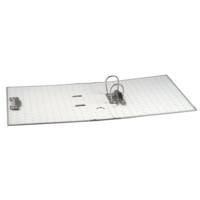 Classeur à levier papier marbre gris dos de 70mm - avec perforateur - A4 - Dos Gris