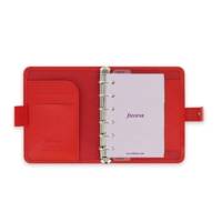 Agenda organiseur "Saffiano" format Pocket Rouge