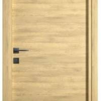 Bloc-porte pleine BERING décor chêne naturel Hui.72 à 100 mm - 204 x 83 cm - Gedimat - SOGAL