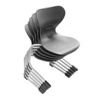 Chaise Piètement Luge EWS3 | Coque Polypropylène | Mobilier Scolaire et de Bureau