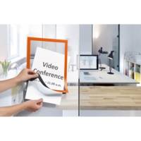 Sachet 2 Cadres D'affichage DURAFRAME® A4 Dos Adhésif Orange