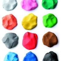 Boite de 12 pains de pâte à modeler 350g Patplume - Couleurs assorties