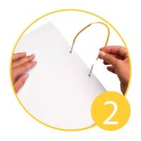 Sachet de 10 JALEMACLIP Système de Reliure Cap 5cm Jaune