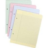 Etui de 100 Feuillets mobiles couleur 17x22cm 200p (25x4 coul.assorties) séyès