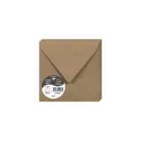 Paquet de 20 Enveloppes Pollen 14 x 14 cm 135 g Kraft Brun