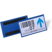 Lot de 50 Plaques de signalisation magnétique 100 x 38 mm Bleu