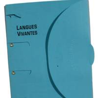 Pochette de classement LANGUES VIVANTES à l'unité