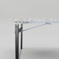 Table pliable Tambu 160x80cm terrazzo spectra chip - intérieur - RestooTab