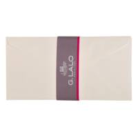 Paquet de 20 enveloppes DL doublées toile impériale gommées Blanc