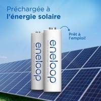 Eneloop Pack 4 Piles Rechargeables Mignon AA 2000 mAh + boîte pour batteries