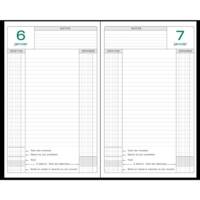 Agenda de bureau Civil perpétuel caisse brochés 1 jour 210x148 mm Noir - EXACOMPTA