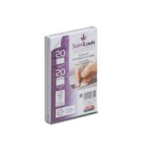 Paquet de 20 cartes 82x128 200g + 20 enveloppes bristol blanches 90x140 100 g - GPV
