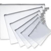 Pochette zippée en PVC renforcé Semi Transparente 13 x 17 cm