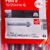 Goujon d'ancrage FBN II 12/20 x 114 en acier inoxydable - sachet de 4 pièces - Gedimat - FISCHER