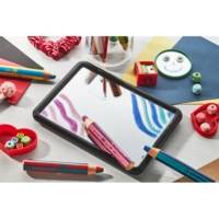 Crayon multi-talents  woody 3 in 1 duo - orange-noir