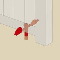 Arrêt de portail à bascule à sceller noir réglable - 310mm - Gedimat - AFBAT