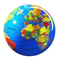 Globe Terrestre Gonflable Notre monde - Pays et capitales 30 cm