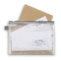 Pochette zippée en PVC renforcé Semi Transparente 13 x 17 cm