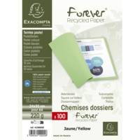 Paquet de 100 chemises Forever® 220 100% recyclé - 24x32cm - Jaune