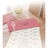 J8560CL - 126 étiquettes adresses 63,5 x 38,1 mm, Mates, transparentes Jet d'Encre