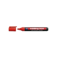 Marqueur permanent E 300, pointe ogive, rouge - Edding