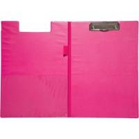 Porte-bloc avec rabat A4 rose