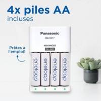 Eneloop Chargeur Smart Charger BQ-CC17 avec 4xAA 2000 mAh