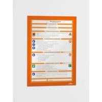 Sachet 2 Cadres D'affichage DURAFRAME® A4 Dos Adhésif Orange