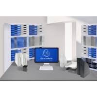 Corbeille à courrier Combo à l'italienne Office - Bleu nuit