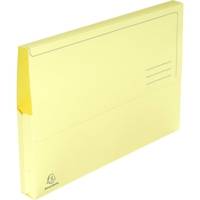 Paquet de 50 chemises à poche SUPER en carte 210g A4, coloris jaune canari
