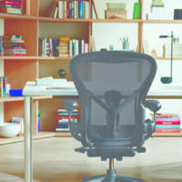Fauteuil Aeron onyx Herman MILLER avec accoudoirs multi-positions