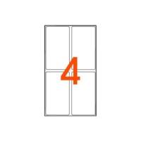 Sachet de 28 étiquettes multifonctions permanentes 30x55 mm Blanc