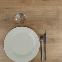 Table pied noir Ø120cm tanin clair - intérieur - RestooTab