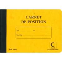 Carnet de Position de Compte 114 x 156 mm 80 Pages Coloris Aléatoire